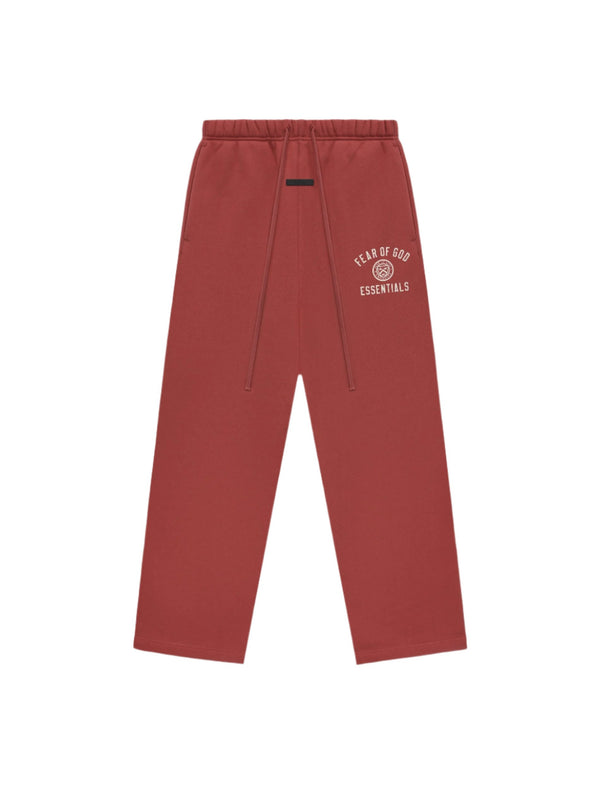 Fleece Relaxed Sweatpants (Crimson)