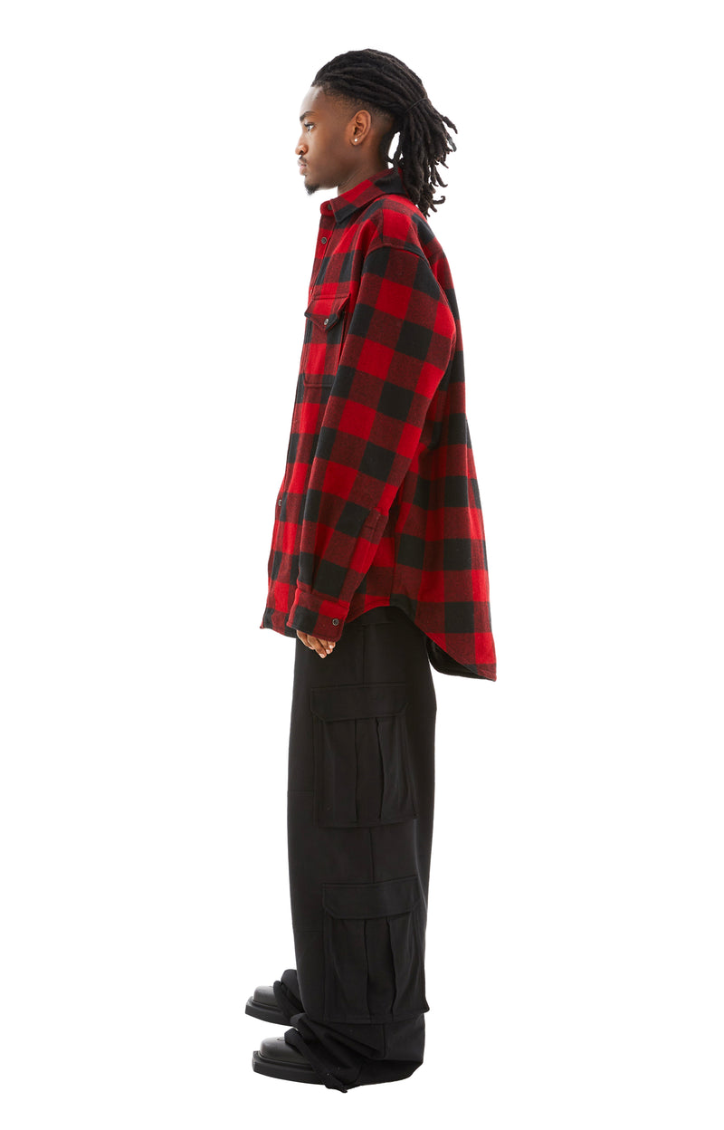 Flannel Shirt (Red/Black Check)