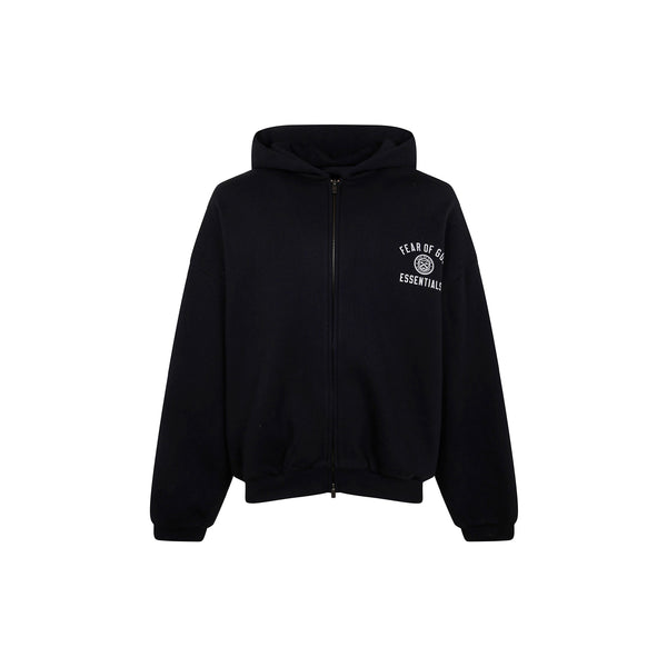 Heavy Fleece Full-Zip Hoodie (Black)