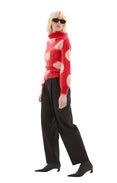 Wool Pants With Pressed Pleats (Black)