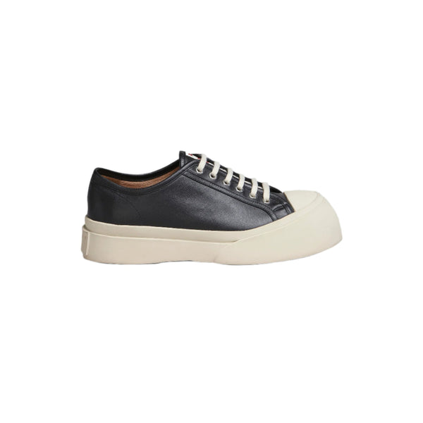 Men's Black Nappa Leather Pablo Sneaker (Black)