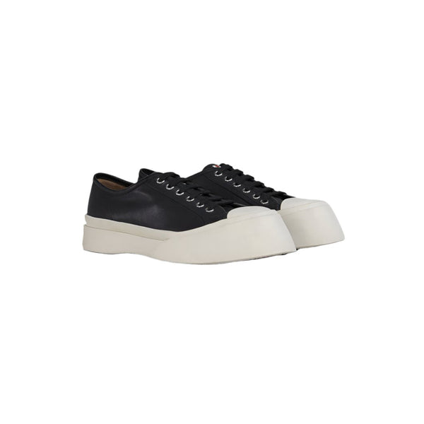 Men's Black Nappa Leather Pablo Sneaker (Black)