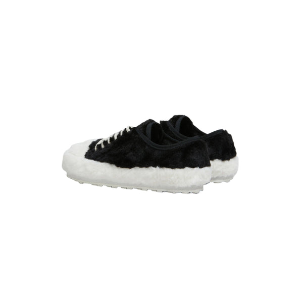 Women's Fluffy Sneakers (Black/White)