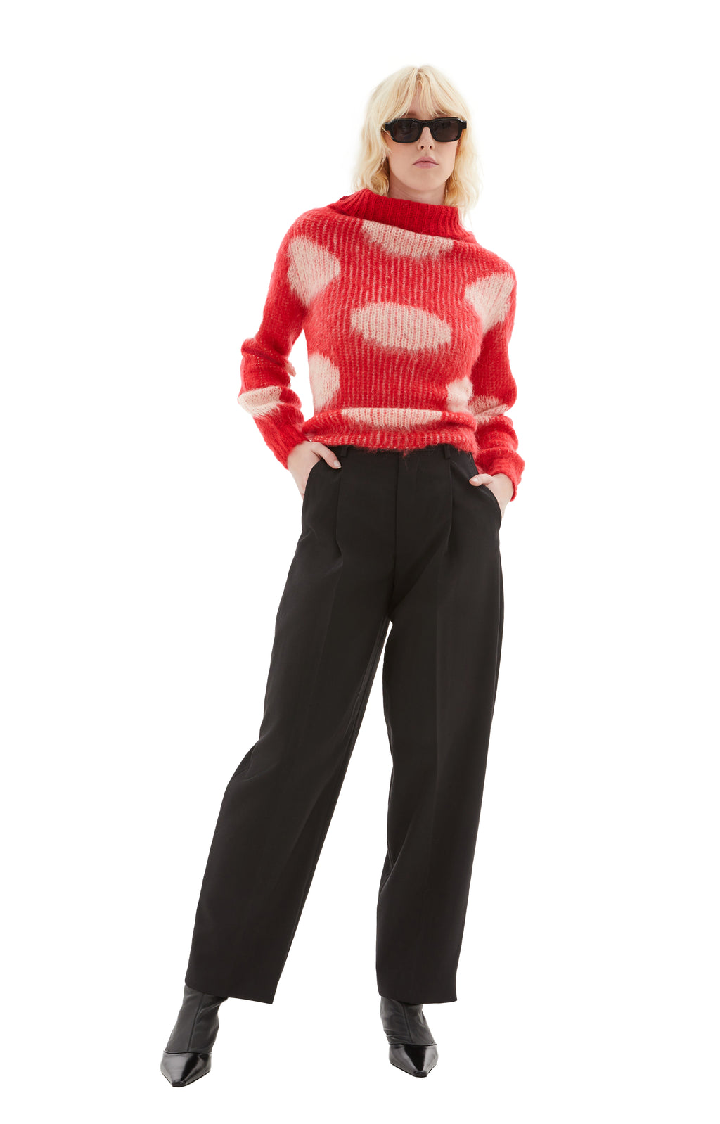 Wool Pants Pressed Pleats