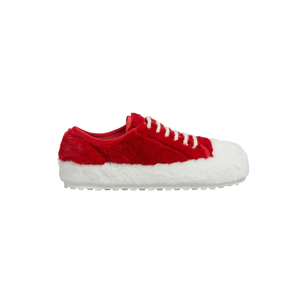 Women's Fluffy Sneakers (Red/White)