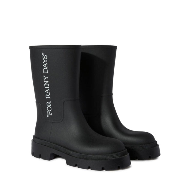 Reboot Rainy Days Boots  (Black/White)