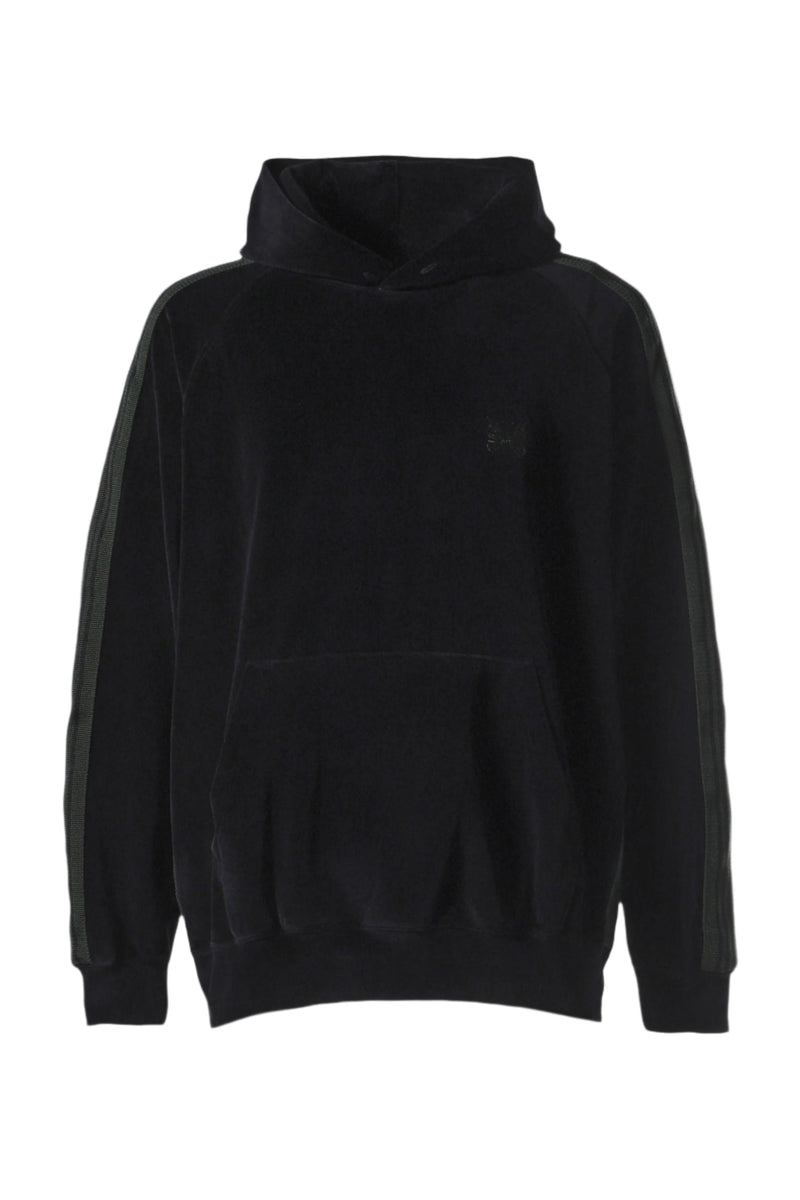 Track Hoodie - C/Pe Velour (Black)