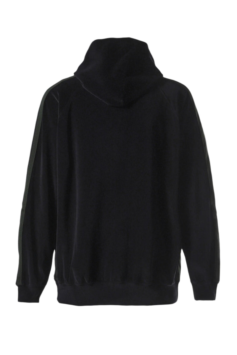 Track Hoodie - C/Pe Velour (Black)