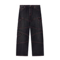 Script Samurai Straight Jeans (Vintage Black/Red)