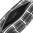 Checked Puff Camera Bag (Black/White)