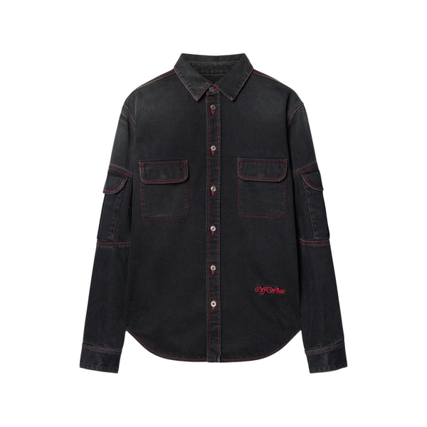 Script Samurai Den Shirt (Vintage Black/Red)