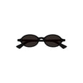 Oval Sunglasses (Black/Grey)