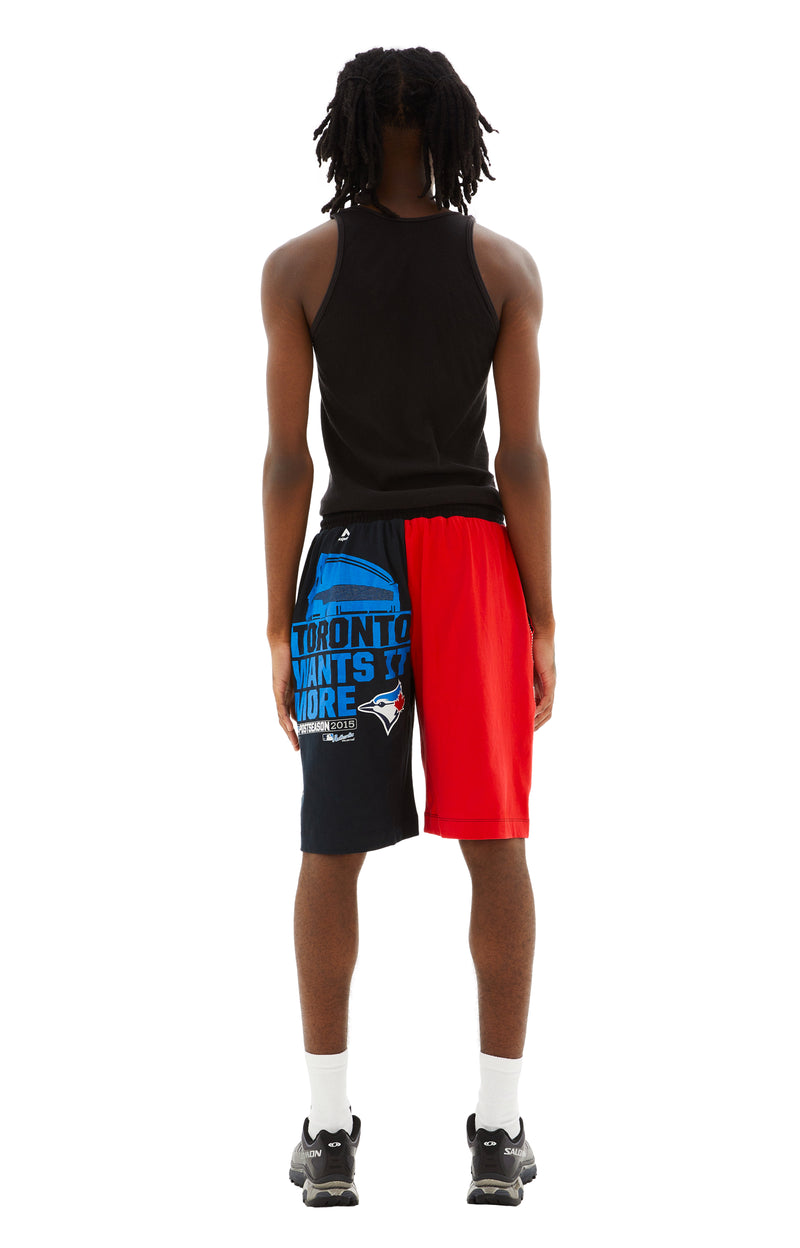 Regenerated Graphic T-Shirt Bermudas (Red/Black)