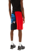 Regenerated Graphic T-Shirt Bermudas (Red/Black)