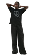 Peace Sign T-shirt in Black