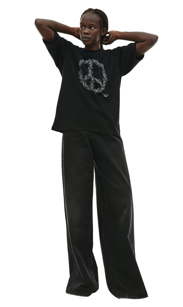 Peace Sign T-shirt in Black