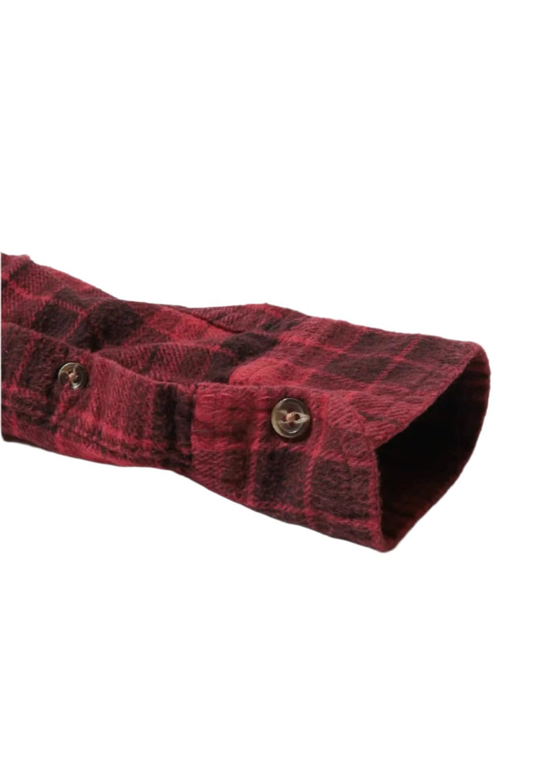 Flannel Ribbon Shirt (Red)