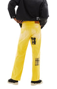 Jeans w/Mohair Patches (Yellow)