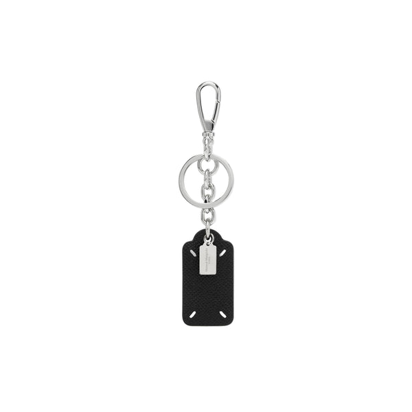 Four Stitches Tag Keyring (Black)