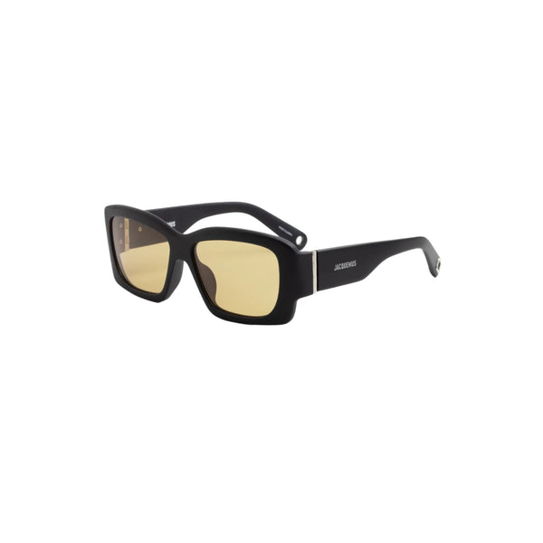 x Linda Farrow Croisiere Sunglasses (Black/Silver/Amber)