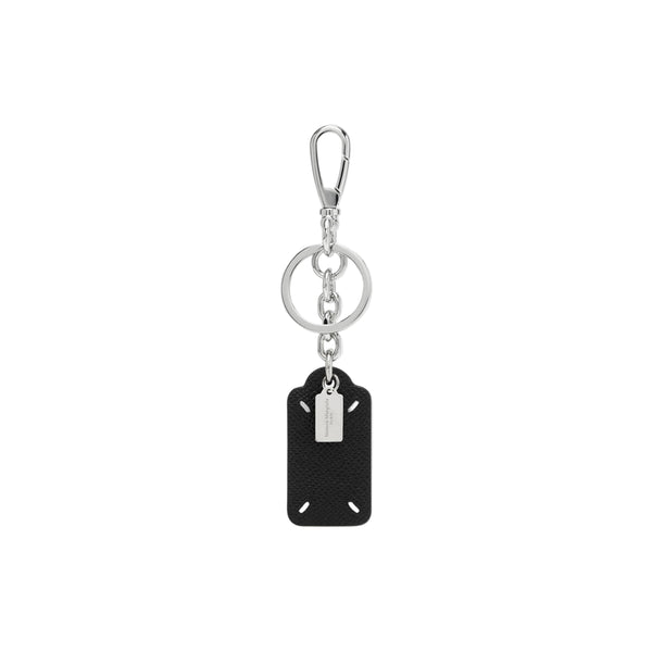 Four Stitches Tag Keyring (Black)