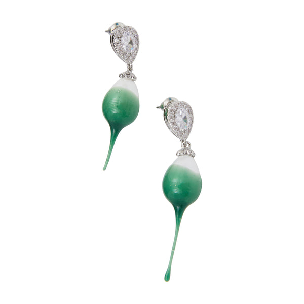 Pearl Earring Drop (Green)