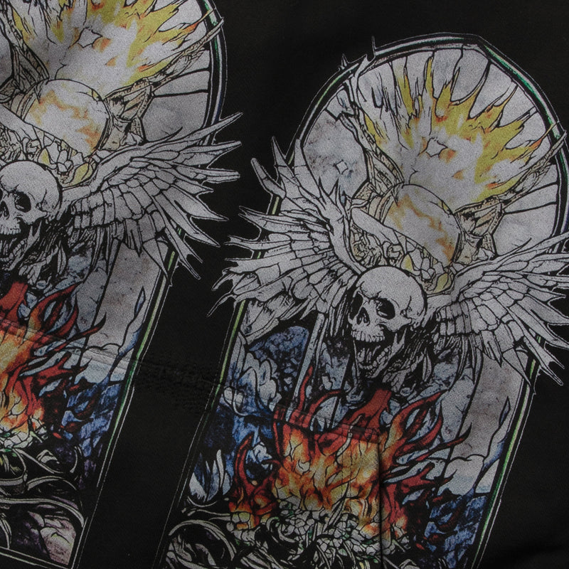 Skull Hooded Pullover (Coal/Multicolor)