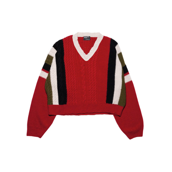 Roman Sweater (Red/Multicolor)