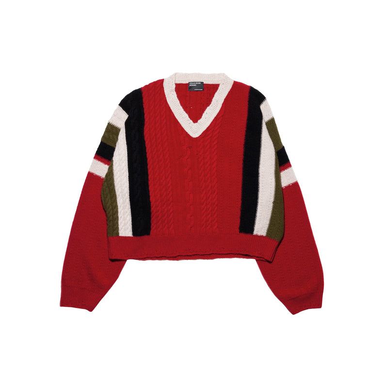 Roman Sweater (Red/Multicolor)