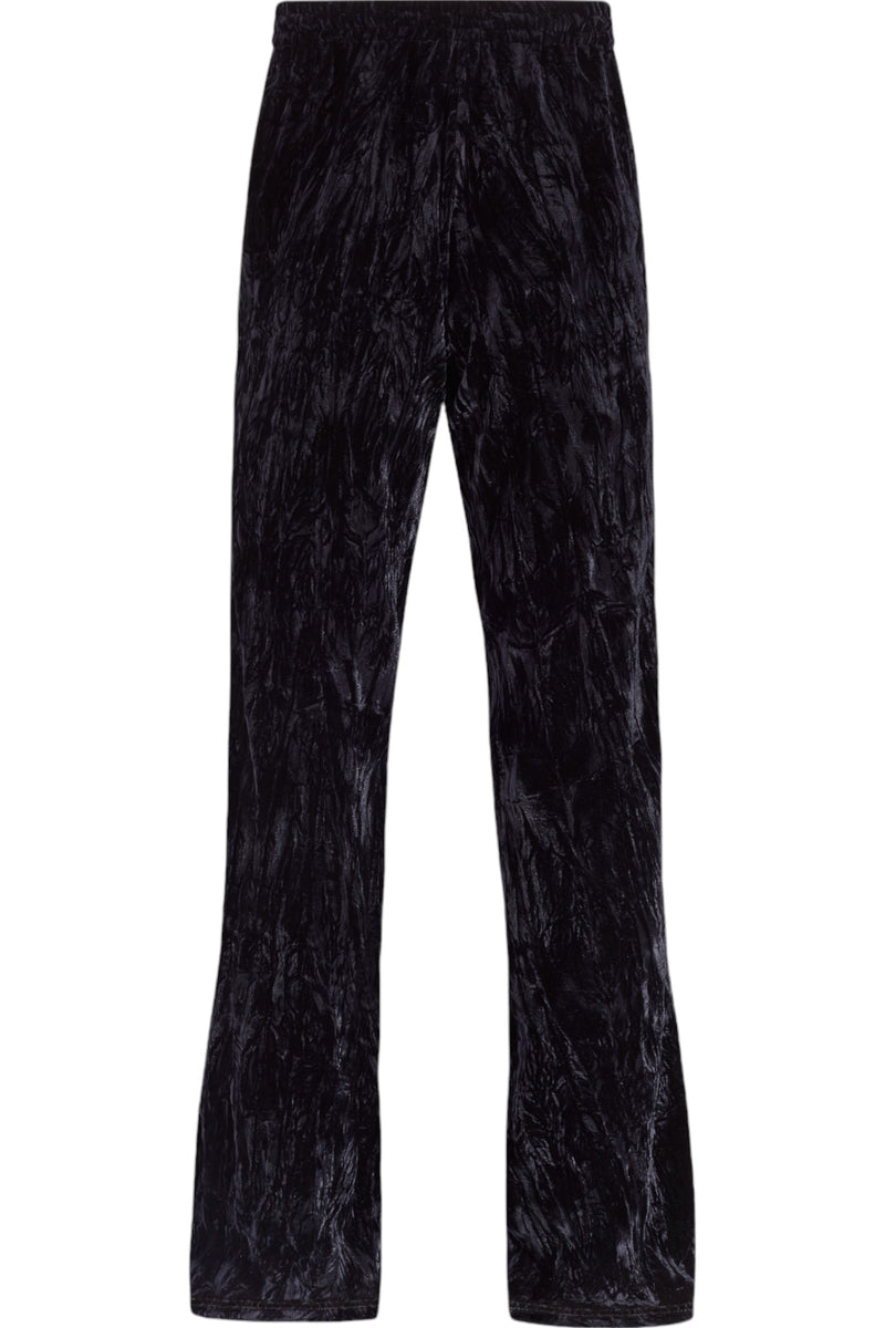 Wide Leg Trackpants (Black)