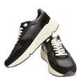 Running Nappa Leather Sneakers (Black)