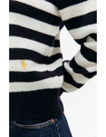 SRC Wool Crewneck (Navy/Ecru Stripe)