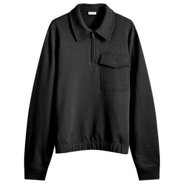 Long Sleeve Polo Shirt (Black)