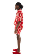 Jersey Jacquard Towels Shorts (Red)