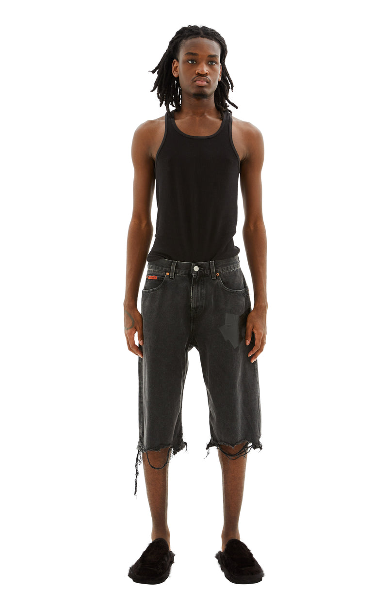 Jean Shorts (Black Wash)