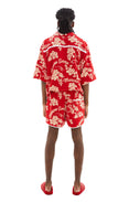 Jersey Jacquard Towels Shorts (Red)