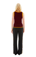 Tigris Wool Blend Vest (Wine)