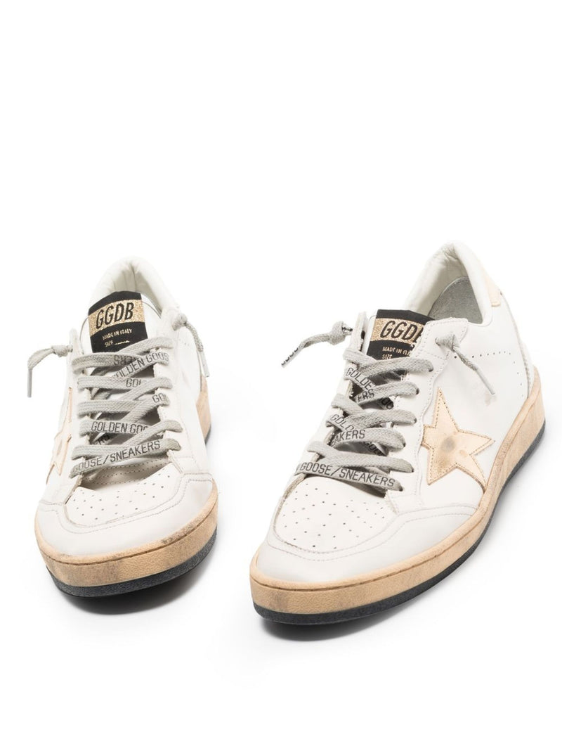 Women's Ball Star Sneakers (Milk/Gold)