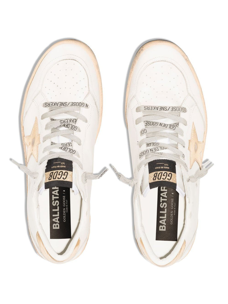 Women's Ball Star Sneakers (Milk/Gold)