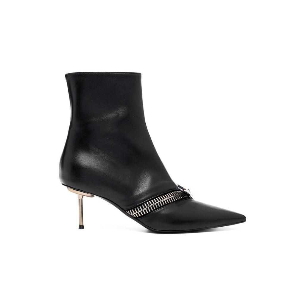 Zip Ankle Leather Boot