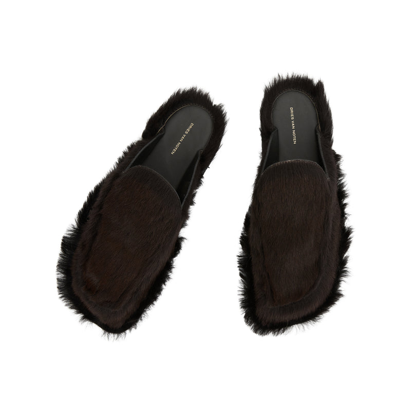 Fur Slides (Dark Brown) – tons-shop