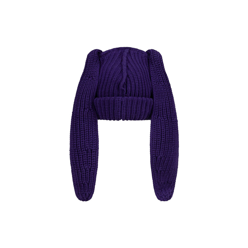 Chunky Rabbit Beanie (Purple)