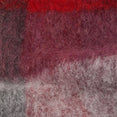Mohair Checked Scarf (Red/Black)