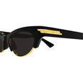 Cat Eye Sunglasses (Black/Grey)