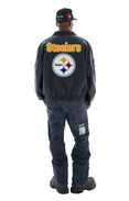 Steelers Bomber Jacket (Black/Black)