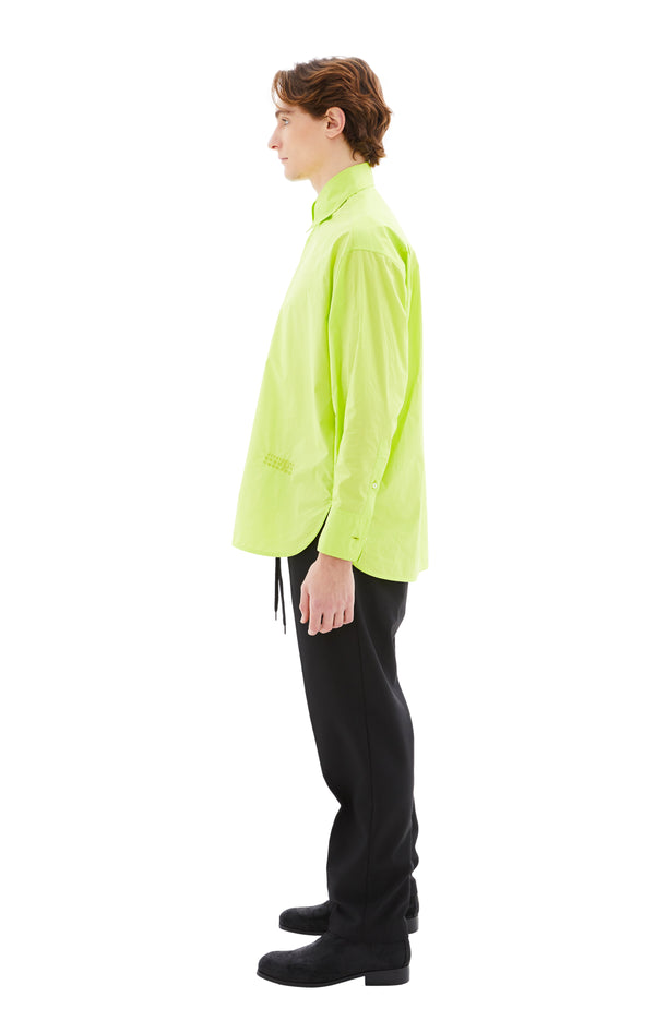 Cotton Long Sleeve Shirt (Neon Green)