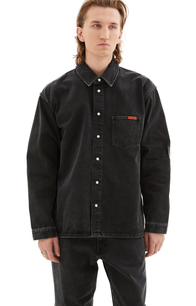 Denim Overshirt (Black Wash/Gaffer Tape)