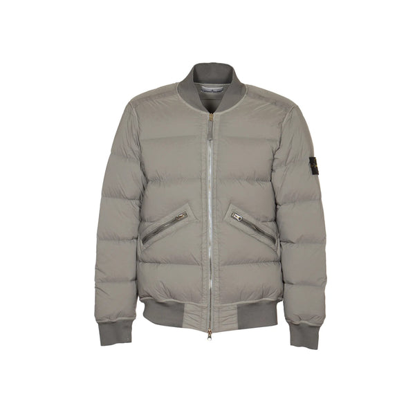 Real Down Jacket (Grey/Green)