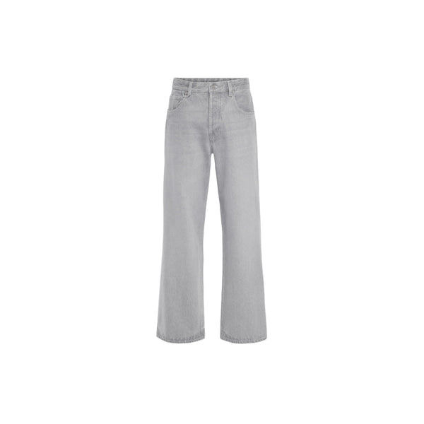 The Wide De-Nîmes Denim Pants (Grey/Off white)