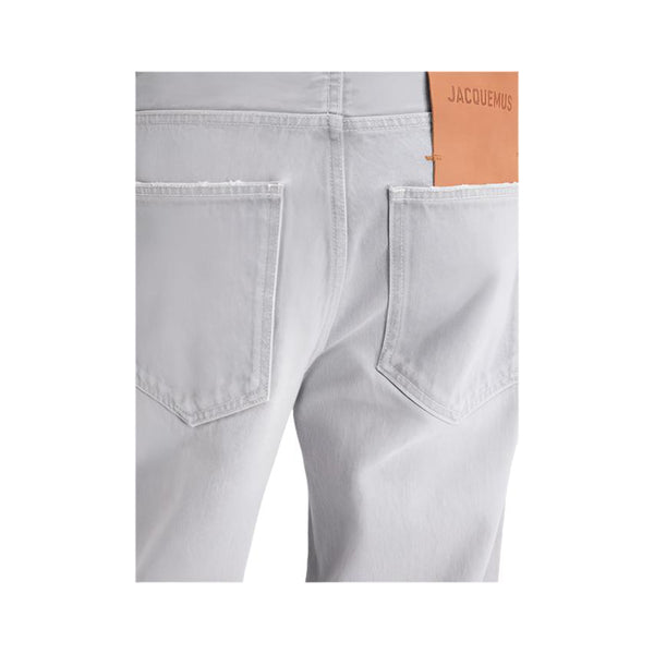 The Wide De-Nîmes Denim Pants (Grey/Off white)